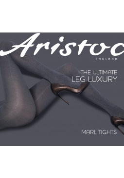 Aristoc Marl Tights - Black